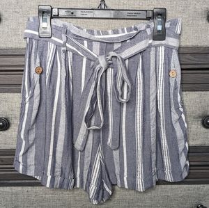 Small Angie Striped Paperbag Short